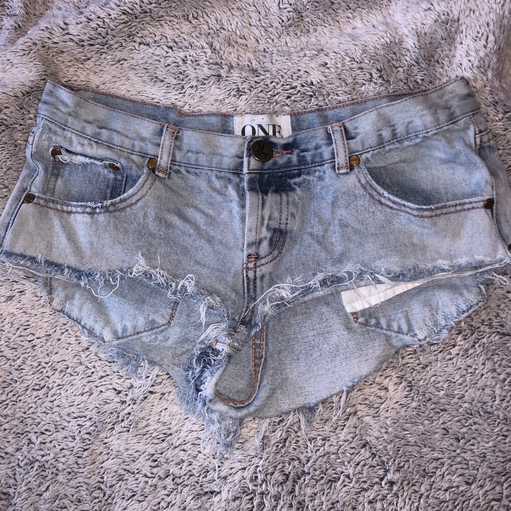 ONE TEASPOON JEAN SHORTS